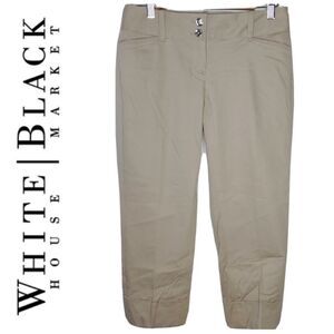 WHITE HOUSE BLACK MARKET SLIM CROP CAPRIS